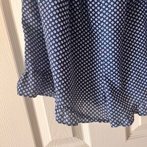 Marilyn Monroe Blue and White Patterned Dress
